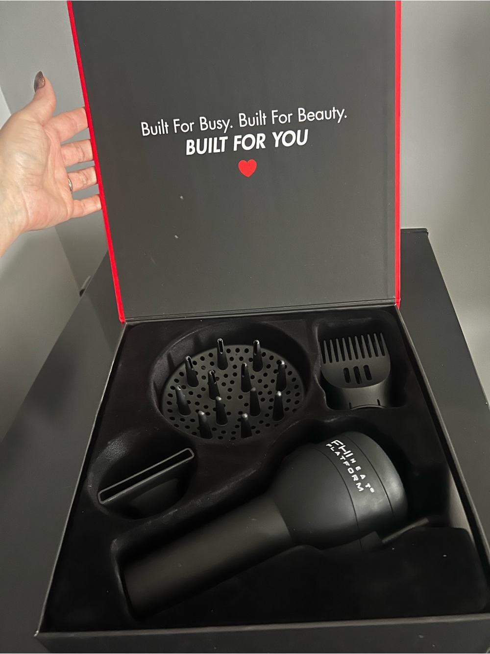 FHI HEAT Platform Blowout Handle-less Hair Dryer Bundle Box Set